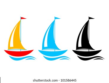 Sailboat icons