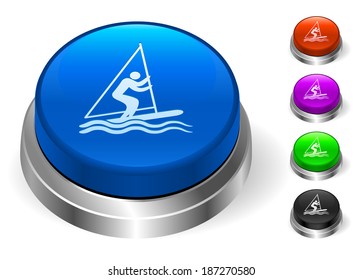 Sailboat Icons on Round Button Collection
