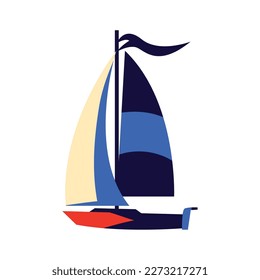 sailboat isolated icon design style