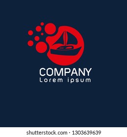 sailboat logo concept. Designed for your web site design, logo, app, UI