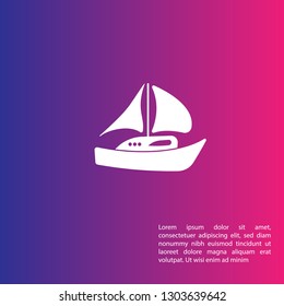 sailboat logo concept. Designed for your web site design, logo, app, UI