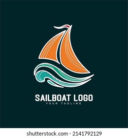 Sailboat Logo Design Inspirations vector