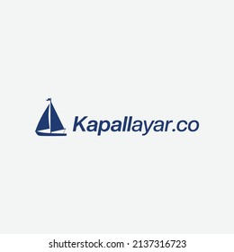 sailboat logo design. logo template