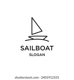 Design-Vorlage für Sailboat-Logo