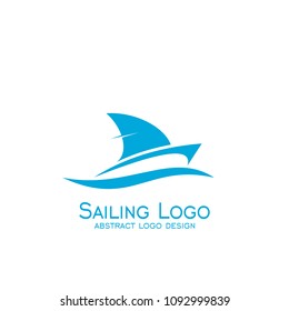 Sailboat logo, sailing logo design, vector icons.
