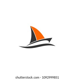 Sailboat logo, sailing logo design, vector icons.