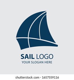Sailboat logo, sailing logo design, vector icons