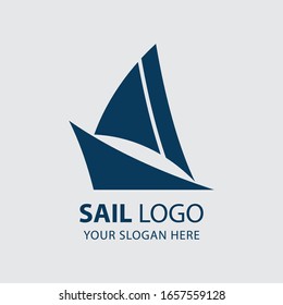 Sailboat logo, sailing logo design, vector icons