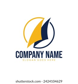 Sailboat logo, sailing logo design, vector icons