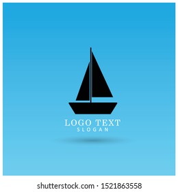 Sailboat Logo. Symbol & Icon Vector Template.