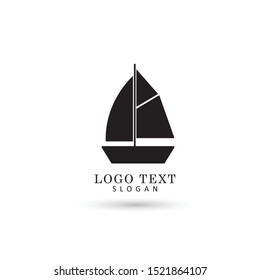 Sailboat Logo. Symbol & Icon Vector Template.