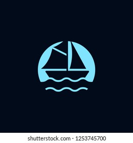 Sailboat logo template