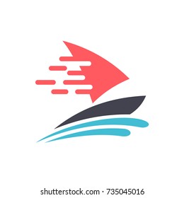 sailboat logo template