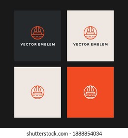 sailboat logo  vector design template