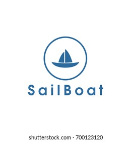 sailboat logo vector template