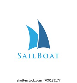 sailboat logo vector template