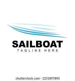 Sailboat Logo,Traditional Asian Boat Vector, Lake Ocean Icon Design, Fishing Boat