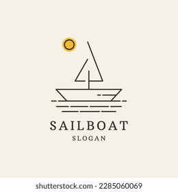 Sailboat Marine Company Brand Logo Template