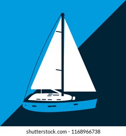 Sailboat navigation symbol