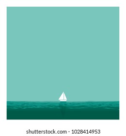 SAILBOAT IN THE OCEAN. LONELINESS. THE SMALL FRONT THE IMMENSITY.
Serie of metaphorical concepts.