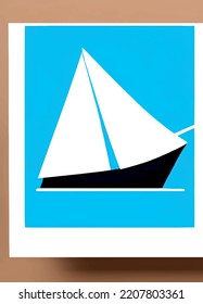 sailboat on the sea in nature
