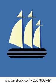 sailboat on the sea in nature