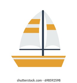 sailboat on water icon image 