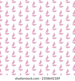 sailboat on white background. Vector illustration