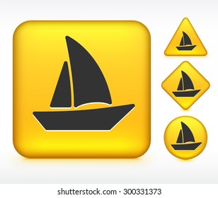 Sailboat on Yellow Multi Shape Buttons