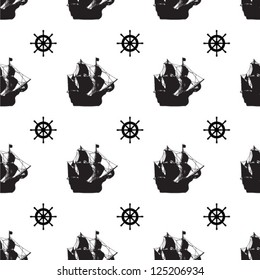 sailboat rudder silhouette pattern