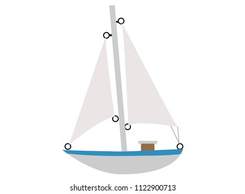 Sailboat in a sea.