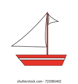 sailboat ship icon image 