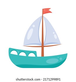 sailboat ship transport nautical icon