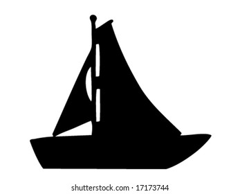 Sailboat silhouette