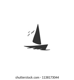 Sailboat Silhouette/ Boat Logo Design Inspiration