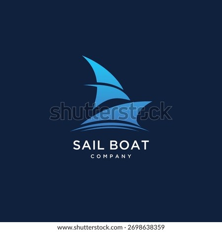 sailboat silhouette icon set vector logo design