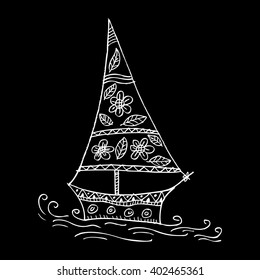 Sailboat sketching