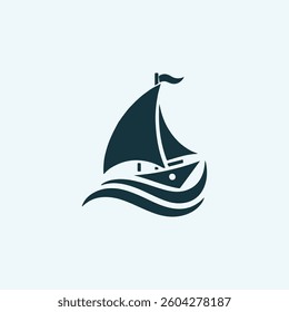 Sailboat symbol logo for sale.