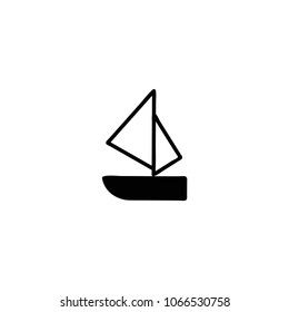 Sailboat vector icon