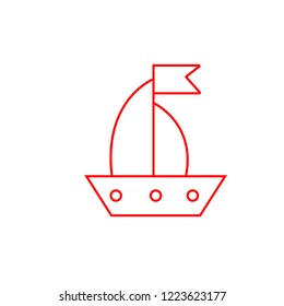 sailboat vector icon