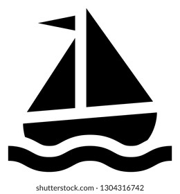 Sailboat Vector Icon