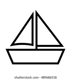 Sailboat Vector Icon