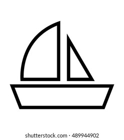 Sailboat Vector Icon