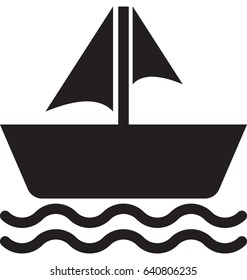 Sailboat Vector Icon