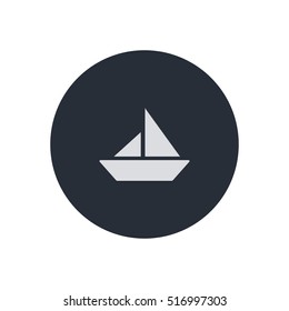 sailboat vector icon illustration, for mobile and web design