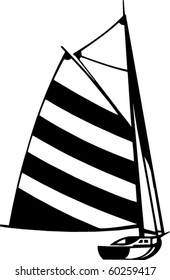 Sailboat Vector Illustration