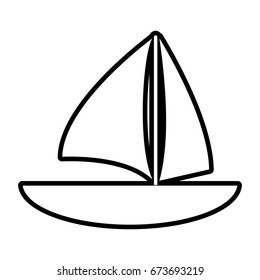 sailboat vector illustration