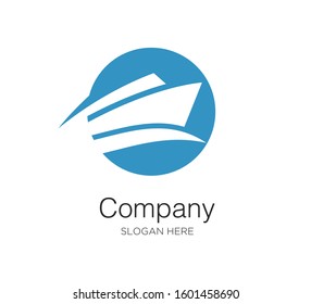 sailboat , yacht logo design vector concept