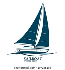 sailboats vector.illustration