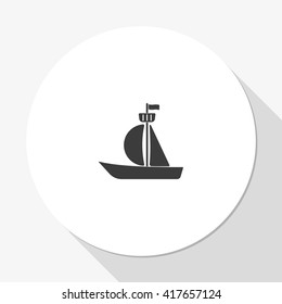 Sailfish boat icon.